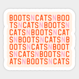 Boots n cats: Say it quickly and voila! you're a beatboxer (pink and letters) Sticker